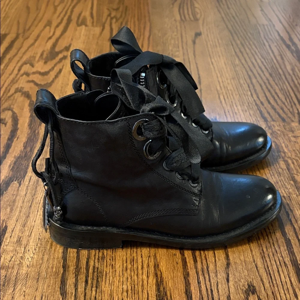 Zadig & Voltaire Black Combat Boots - Picture 2 of 3